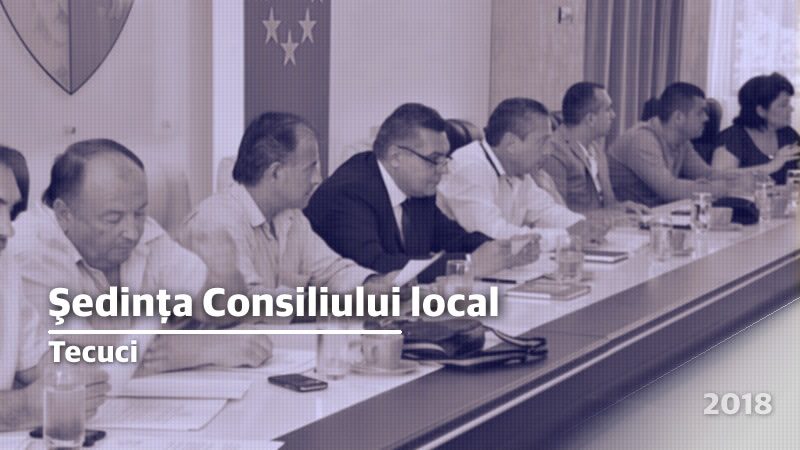Ședinţă ordinară a Consiliului local nov.2018
